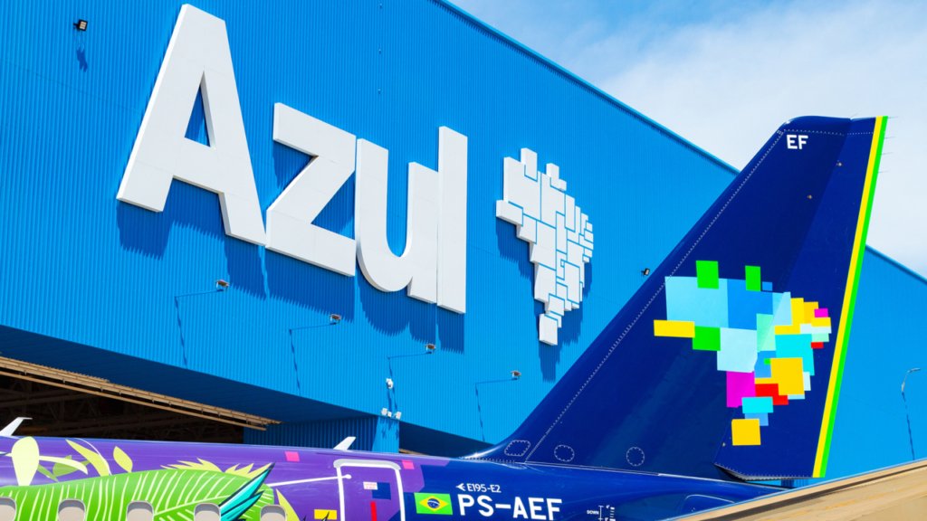 Queda nas ações da azul em abril